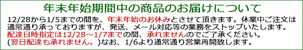 年末年始休暇について